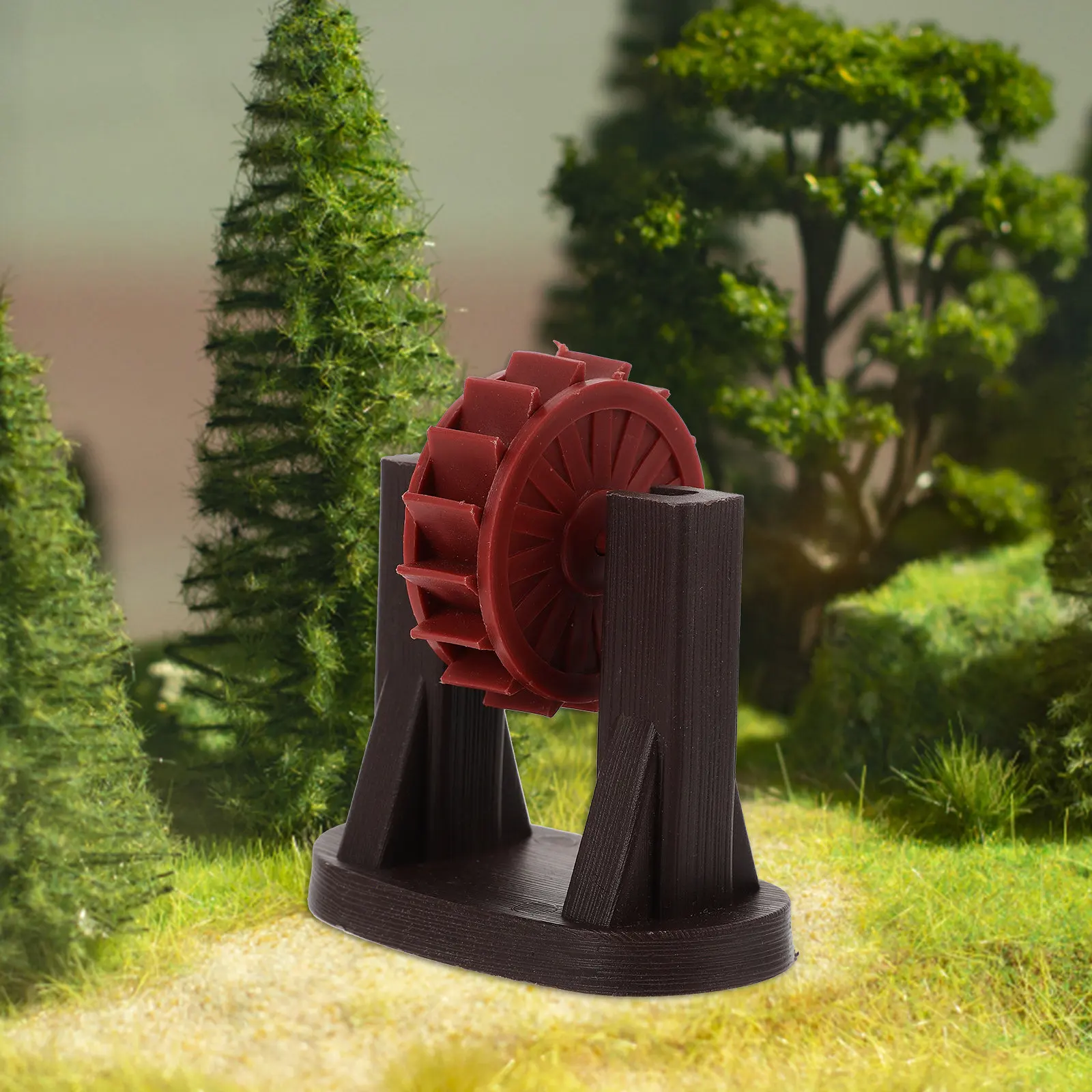 1 Juego de Decoración de Rueda de Agua para Micropaisajismo, Simulación Ligera para Bonsái, Pecera, Fuente, Acuario, Accesorio de Diseño de Escenas