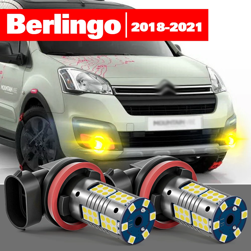 

For Citroen Berlingo 2018-2021 2pcs LED Fog Light Accessories 2019 2020