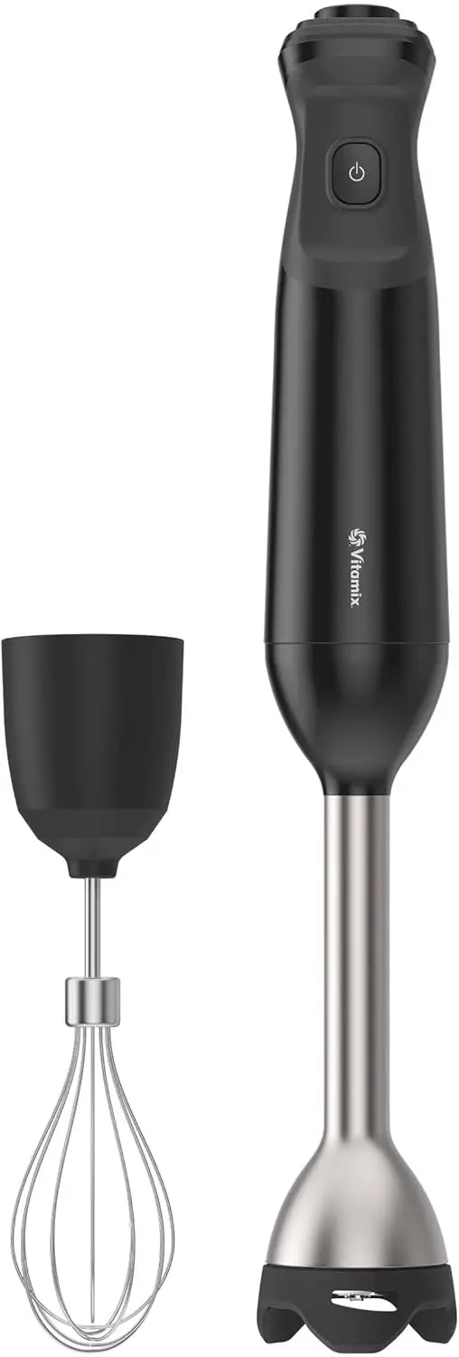 2-Speed Immersion Blender with Whisk, 350W Stainless-Steel Blade, Black