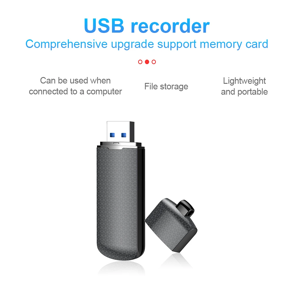 4G/32G Mini USB Voice Recorder Rechargeable Digital Voice Recording Audio Recorder for PC Meeting Interview Recording Dictaphone