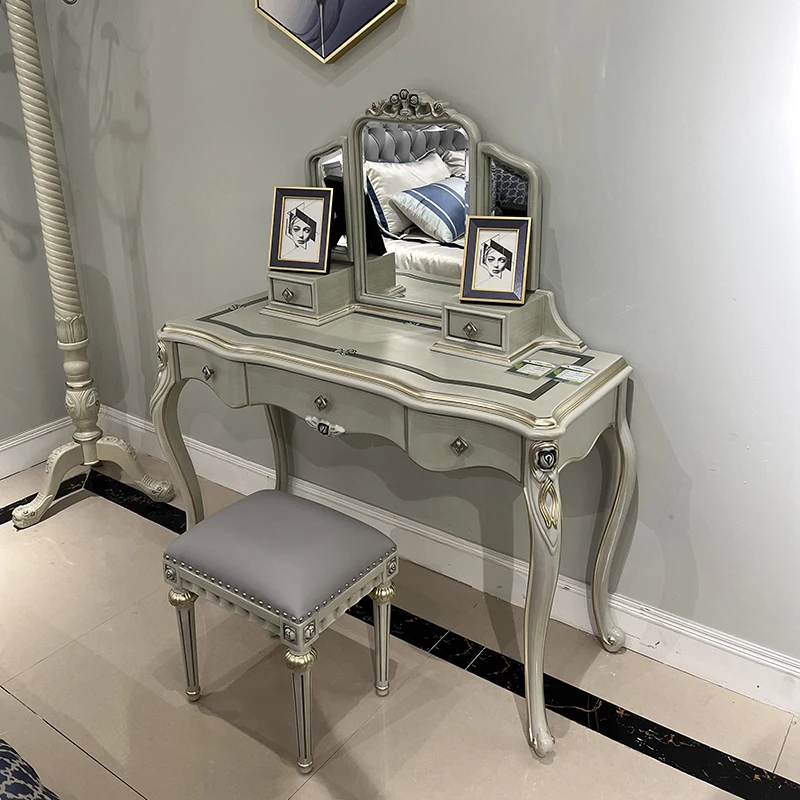 Modern Storage Makeup Vanity Desk Vintage Decor Cheap Corner Makeup Vanity Desk Europa Mirror Kaptafel Furniture For Bedrooms