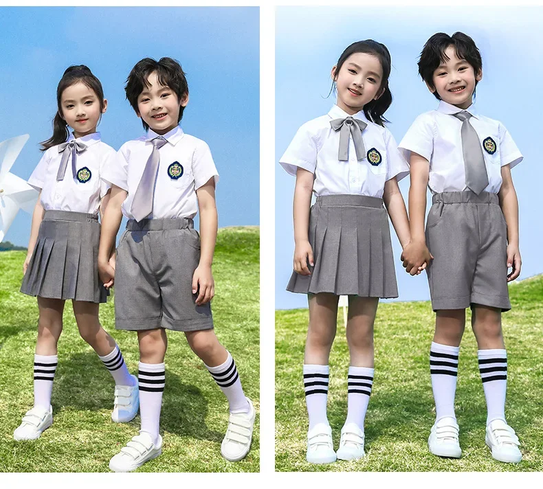 Student Class Uniform Suspender Skirt Suit 2024 New Kindergarten School Uniform Graduation Photo Chorus Performance Uniform