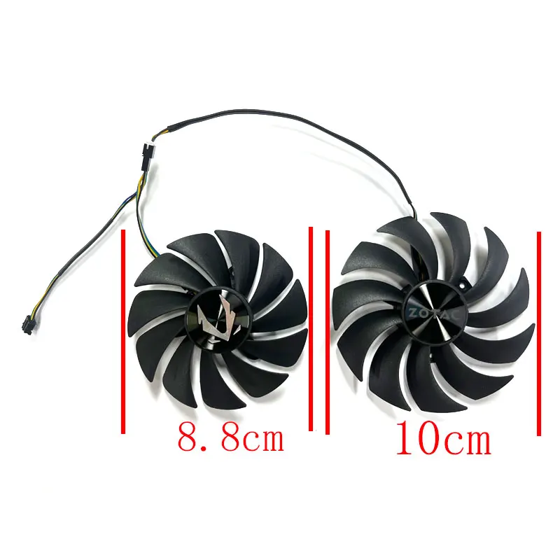 88MM 100MM New For ZOTAC GeForce RTX3060ti 3070 LHR 8GB Twin Edge OC Graphics Card Replacement Fan GA92S2U GAA8S2U