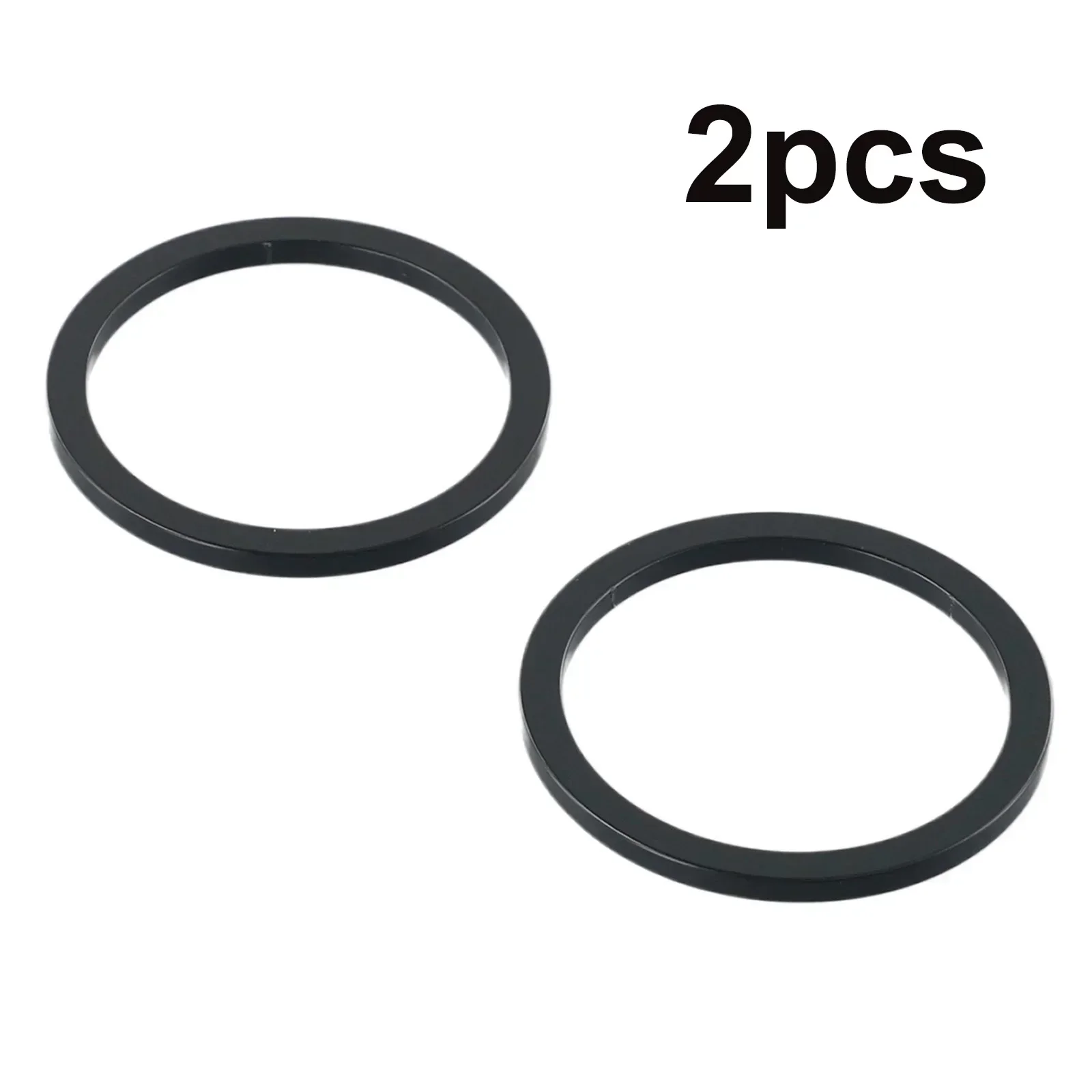 

2 Pcs Bike Black Bottom Bracket Spacer 2.5mm Aluminum Alloy For GXP HollowTech II Tool Bracket Gaskets Freewheel Body Washer