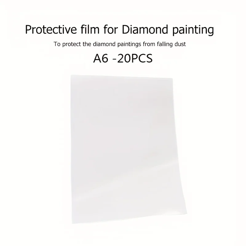 Value Pack 20 pz/set Diamond Art Painting carta antipolvere, antimacchia, antiadesiva, A doppia faccia un pacchetto di 10x1 5cm/4