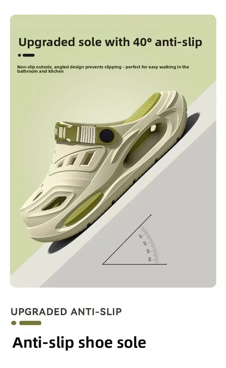 Herren Sommer Sport-Slipper Rutschfeste Freizeitsandalen Weiche Sohle Outdoor-Strandschuhe Atmungsaktive Bequeme Dicksohlen-Sandalen – Detail 15