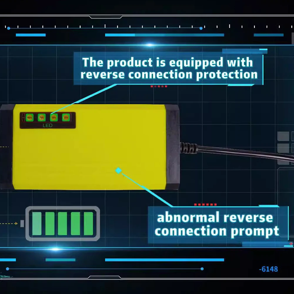 1pc 220V Power Puls Repair Charger Car Battery Charger 12V 2A LED Display Acid Battery Moto Truck Power Puls Repair Charger