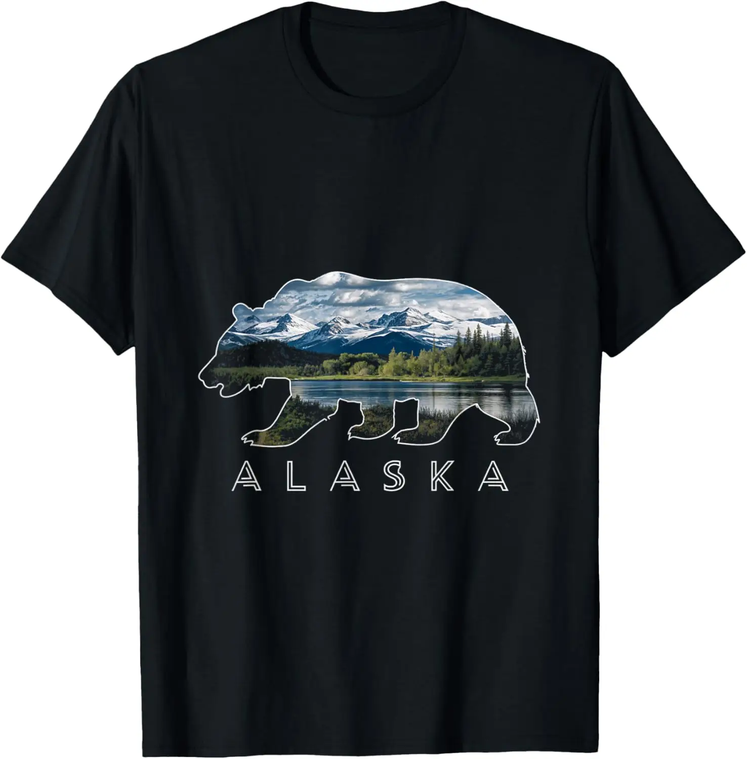 

Футболка Alaska Bear Mountain Landscape Nature Alaska Travel