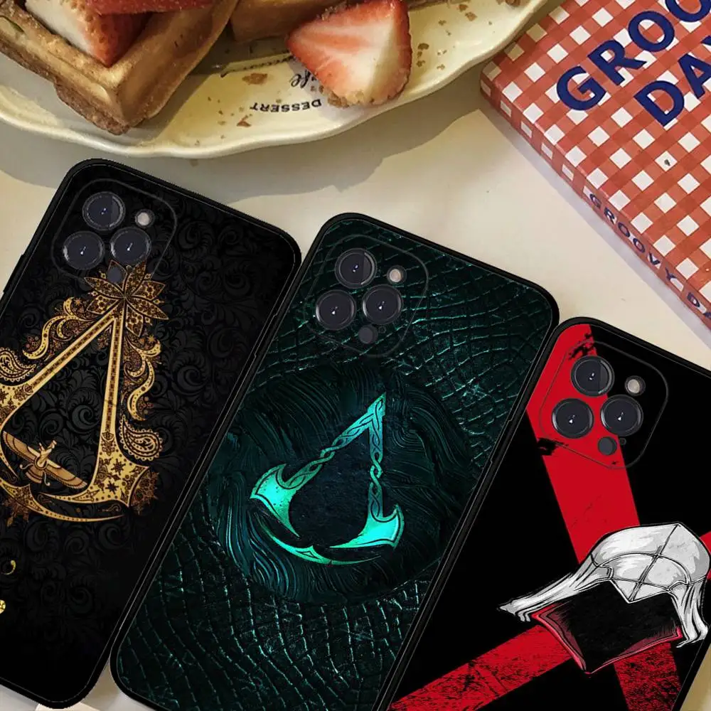 لعبة كلاسيكية A-Assassin-S-Creed شعار جراب هاتف آيفون 17 16 برو ماكس 15 14 13 12 11 ميني بلس غطاء الهاتف