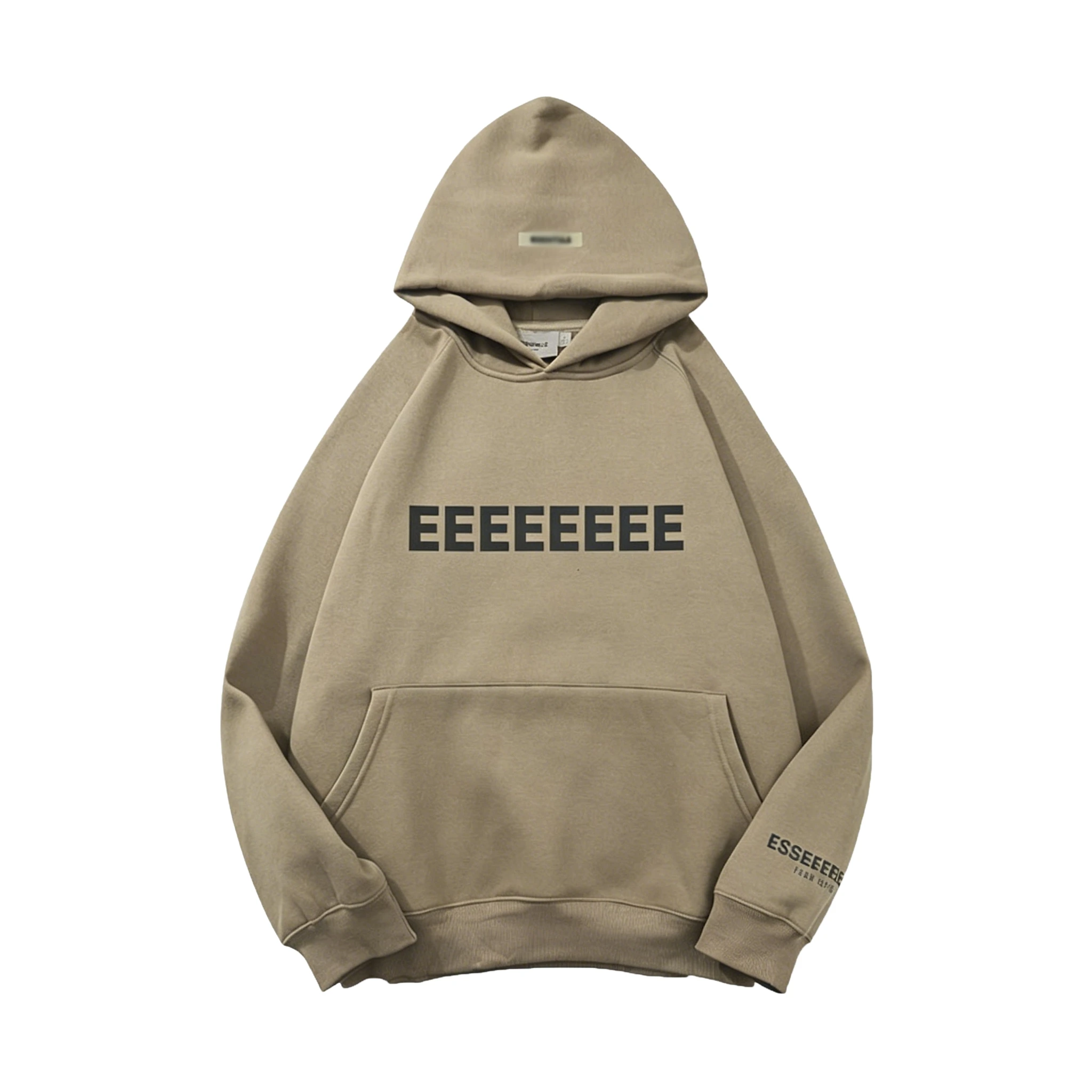 FW21 Classic Brand Double Line Men's Hoodies Luxury Silicone Letter with Tag Hoodies High Street Couple Sweatshirt Tracksuit - view 4