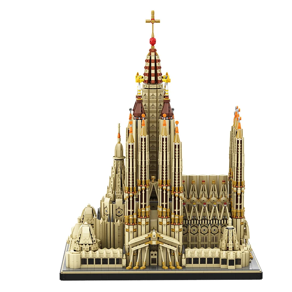 10000Pcs City Streetscape Architecture Sagrada Familia Building Blocks MOC Classic Model Bricks for Adults Children Toys Gifts