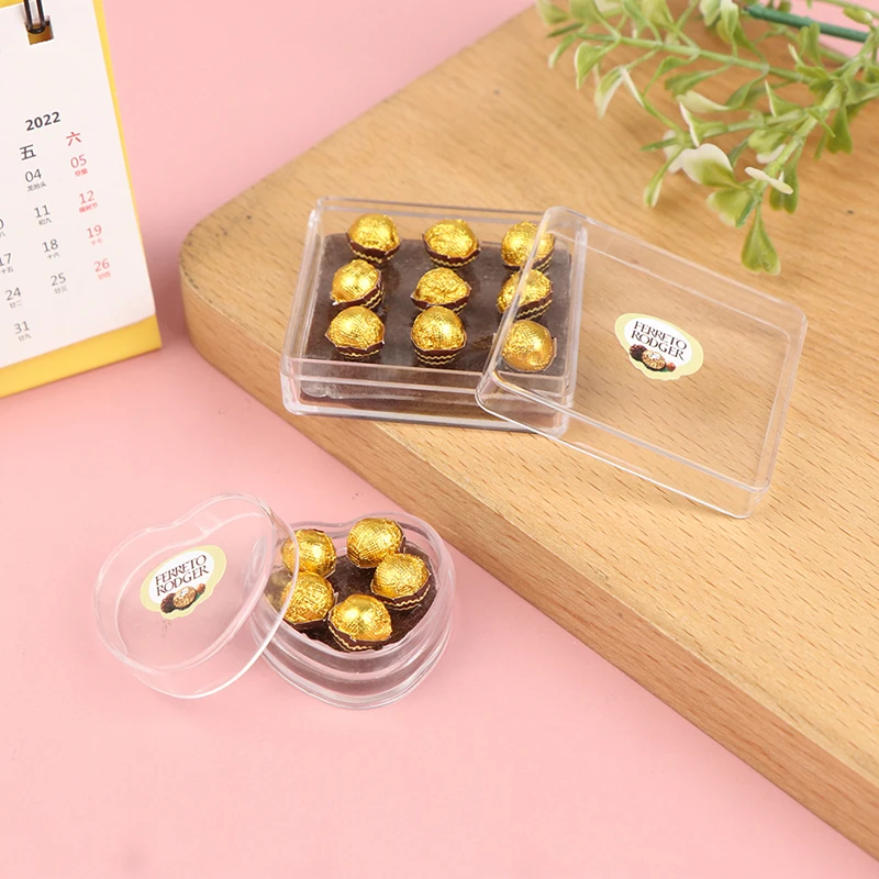 1:12 Dollhouse Miniature Chocolate Gift Box Model Food Toy Kitchen Accessories
