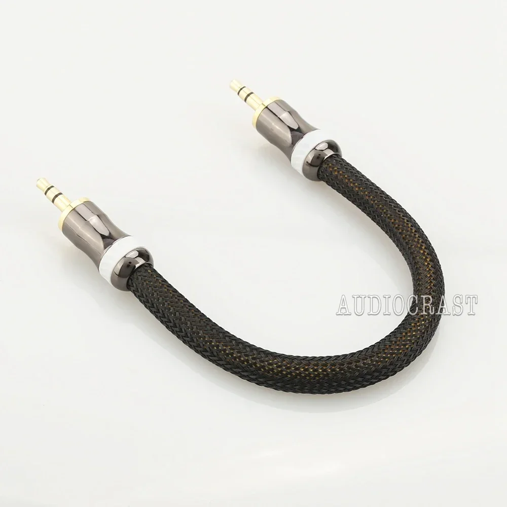 Kabel audio VDH High End 3,5 mm stereo do 3,5 mm męskiego, nagrywalny wtyk amerykański, pozłacany 24k