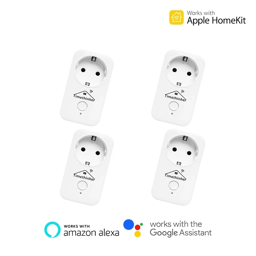 

Timethinker Smart Plug Ws1/2/4 для Apple Homekit APPSmart Wi-Fi розетка для Alexa Google HomeApp Voice UK/Us розетка с дистанционным управлением