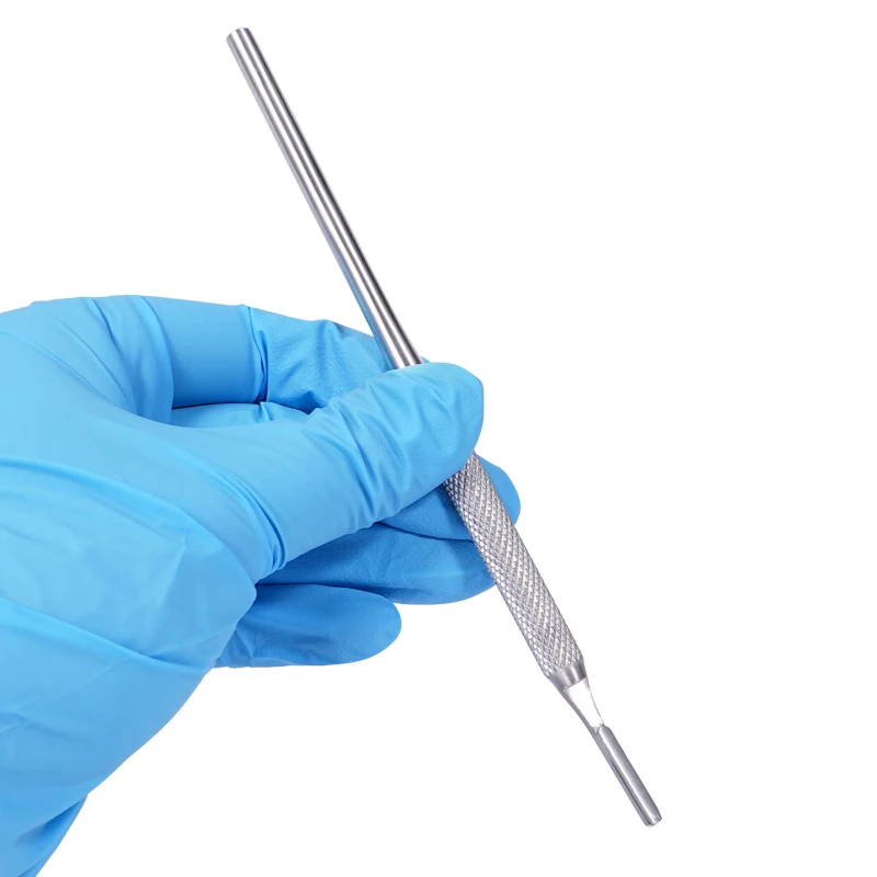 

1 шт. рукоятки для стоматологических скальпелей из нержавеющей стали, доступны в изогнутом и прямом исполнении, стоматологические инструменты