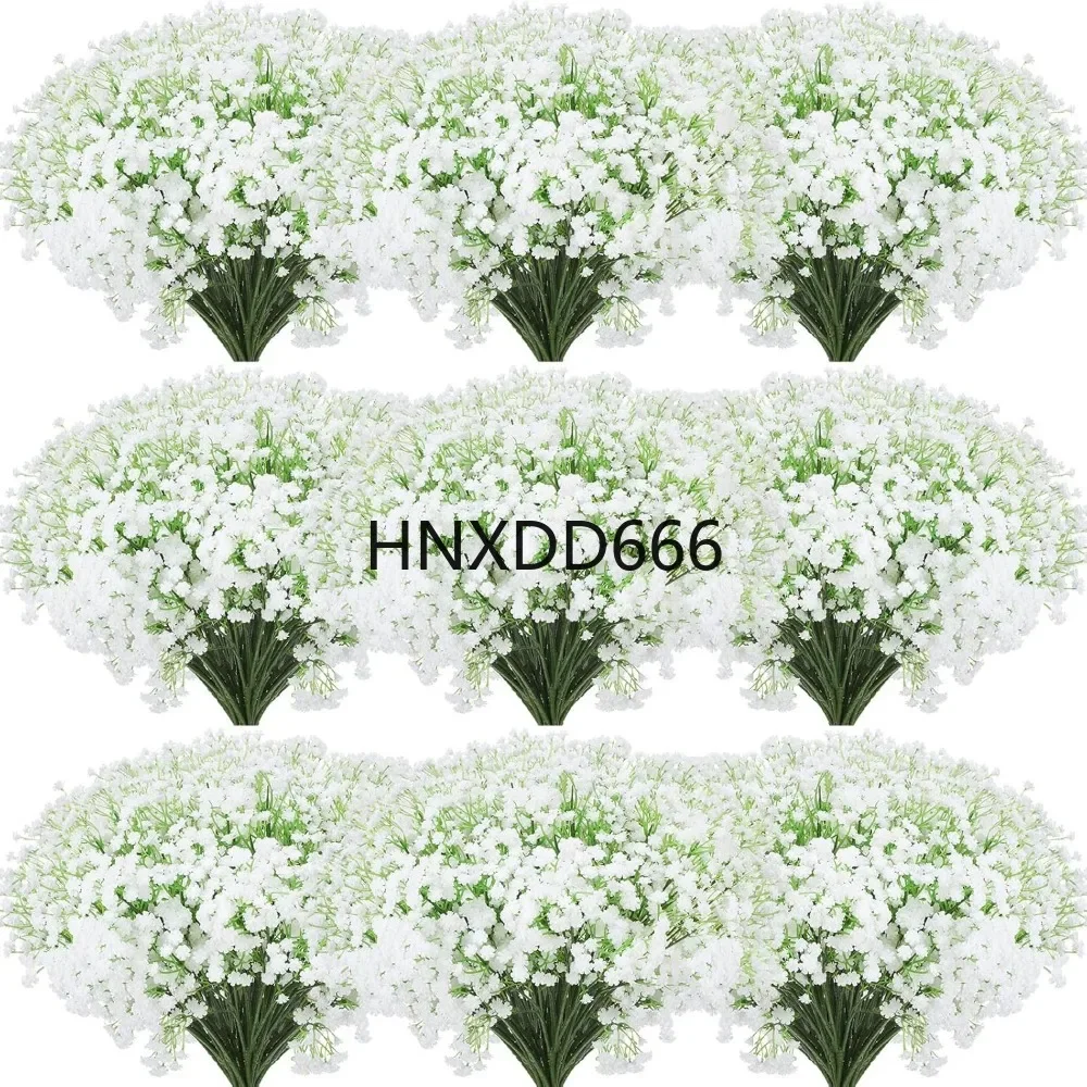 100 Pcs Artificial Breath Flowers Fake Gypsophila Bouquets 20.8 Inch  (White), Artificial Flowers