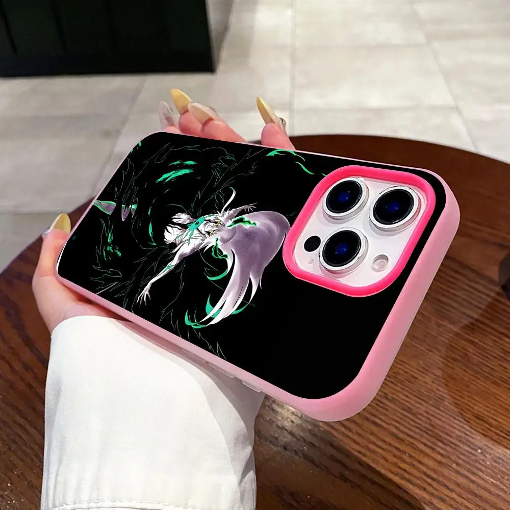 

Ulquiorra Cifer Jelly Double layer Rose Red Mobile Phone Case for iPhone 17 16 15 14 13 12 11 Air Pro Max Plus Protective