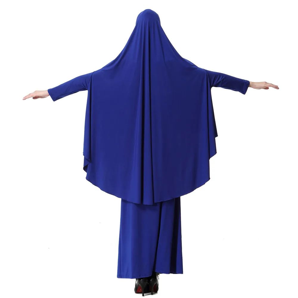 Imagem -06 - Conjunto de Oração Muçulmana para Mulheres Abaya Hijab Overhead Saia Cobertura Completa Roupas Islâmicas Kaftan do Oriente Médio Novo Vestido Muçulmano Pcs