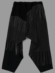 2024 New YAMAMOTO-Style HighQuality Dark Embroidery Handmade Tassel Loose Luxury Design Casual Pants