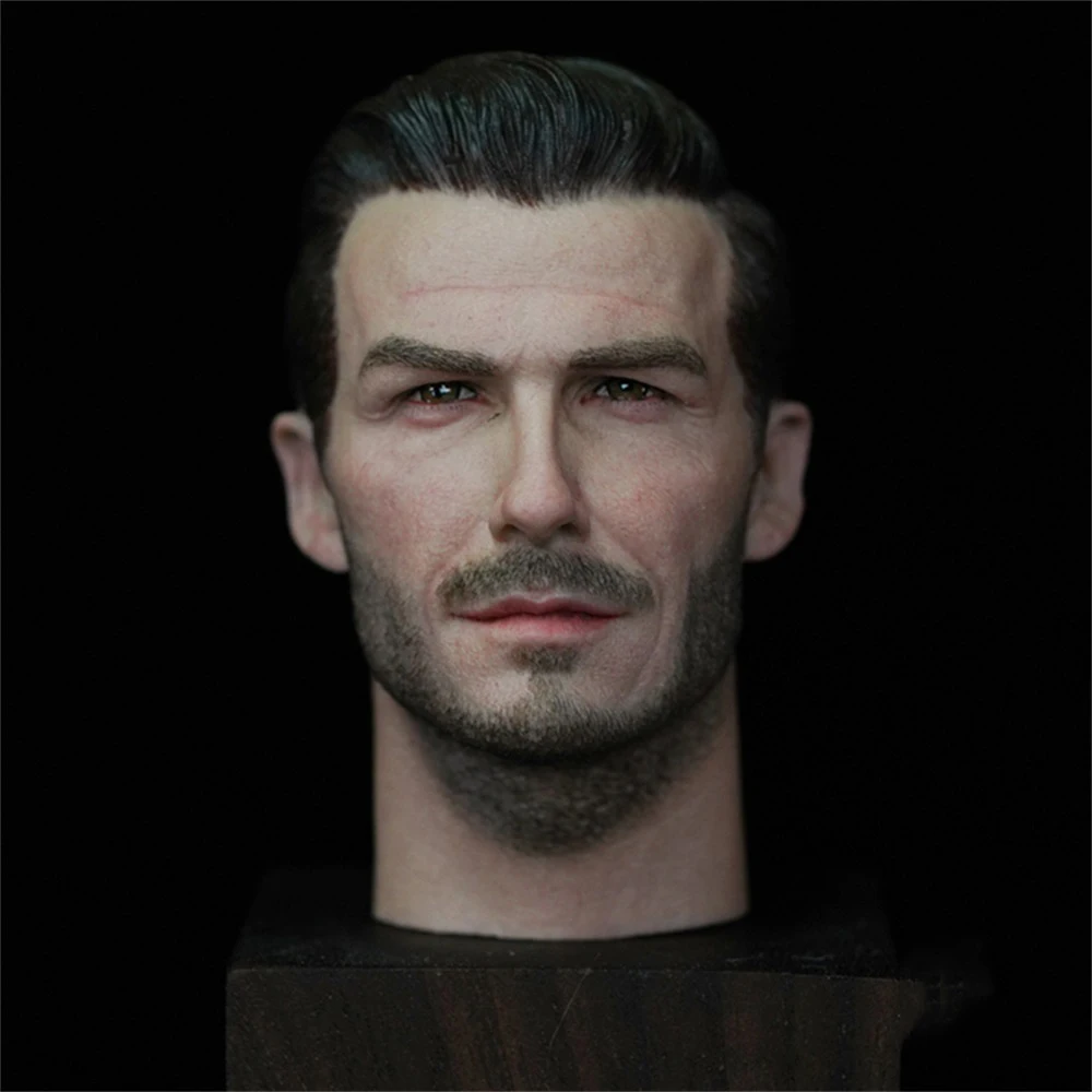 

For Sale 1/6th Hand Painted Soccer Football Superstar David Vivid Head Sculpture Carving for 12'' PH TBL Action Figure