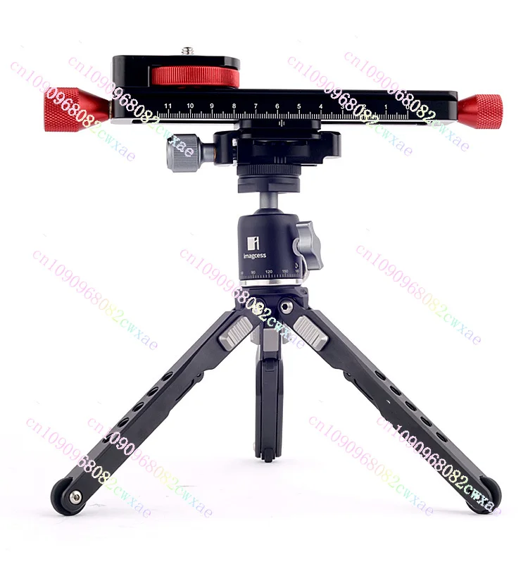 Manual Stacked Photography Slide Micrometer Head Micro Guide Macro Focusing Rail Slider SLR Tripod Rail Quick-Release Plate