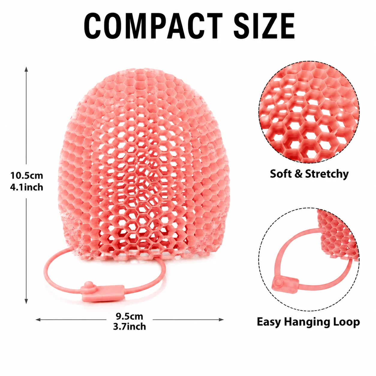 Honeycomb Exfoliating Bath Mitt Body Scrub Multi Color Breathable Skin Care Tool for Shower Cleansing view 6