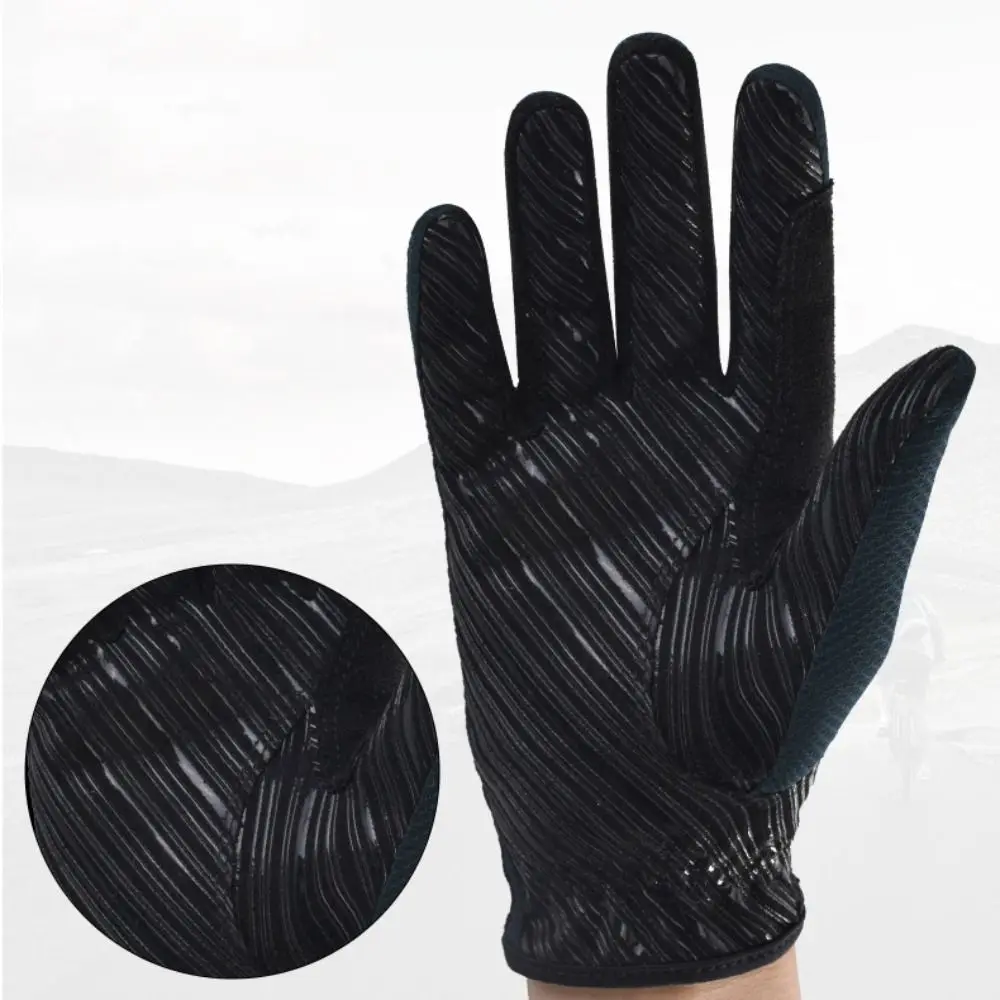 Suede Horse Riding Gloves Wear Resistant Anti-slip Equestrian Gloves Lightweight Breathable Sports Riding Gloves