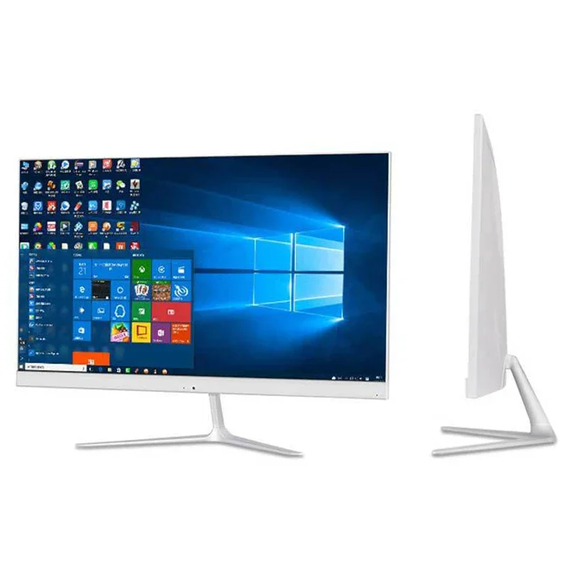 2023หน้าจอ24 ''FHD แบบ All In One PC เดสก์ท็อป i7 Quad Core 8GB RAM 256G คอมพิวเตอร์ที่มีกล้อง