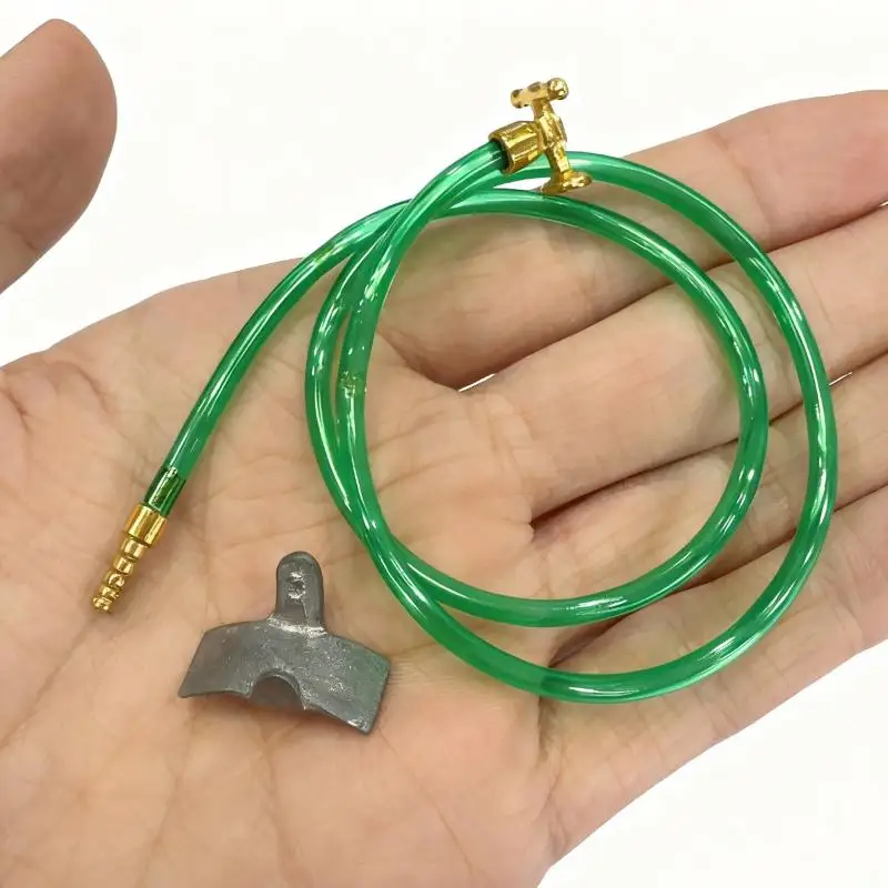 1 Set Simulatie Poppenhuis Miniatuur Schop Schoffel Hooivork En Waterleiding Reparatie Tool Spelen Fairy Tuin Accessoires Landbouw Gereedschap