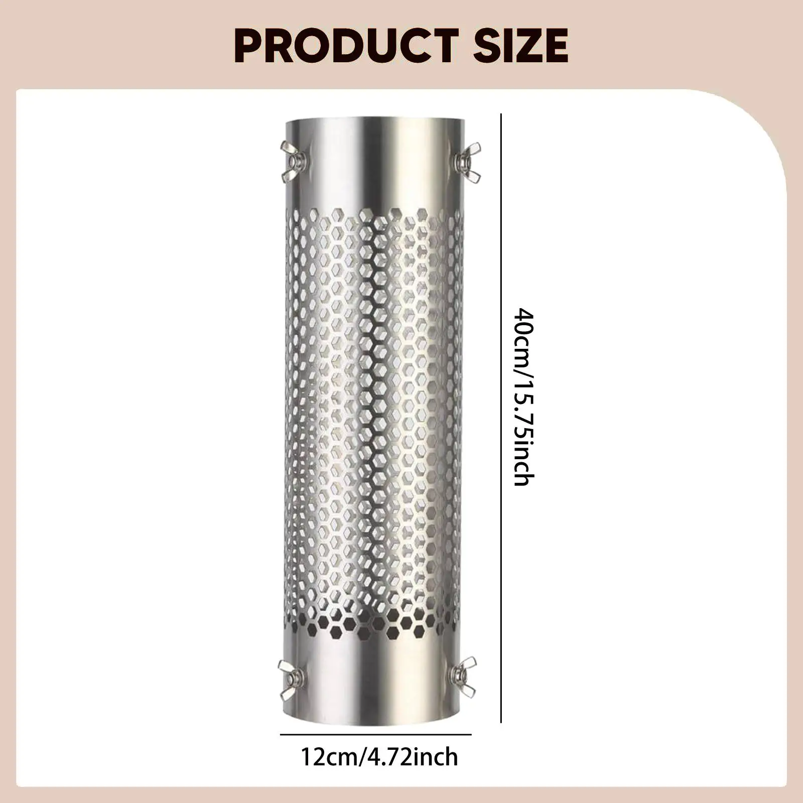 

Chimney Anti Scalding Mesh Cover stainless steel Outdoor Camping Tent Stove Chimney Pipe Wrap