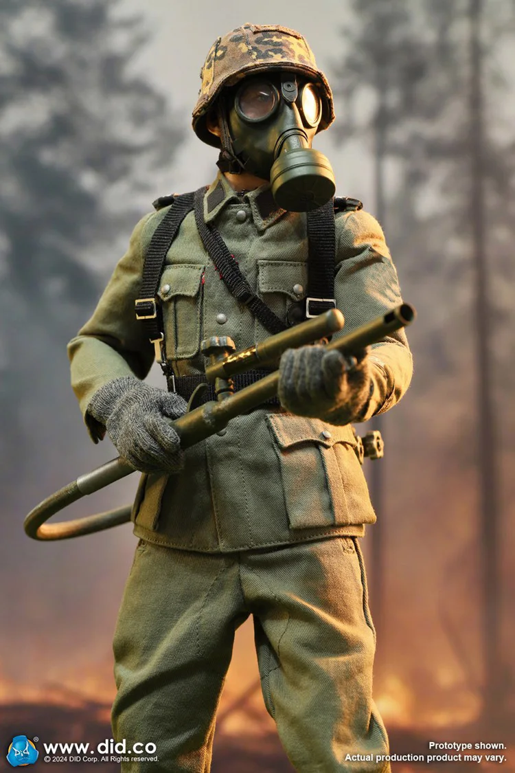 In Stock DID D80177 1/6 Scale Male Guard Flag Division Flamethrower Figure Military Weapons Equipment Full Set 12in Action Body