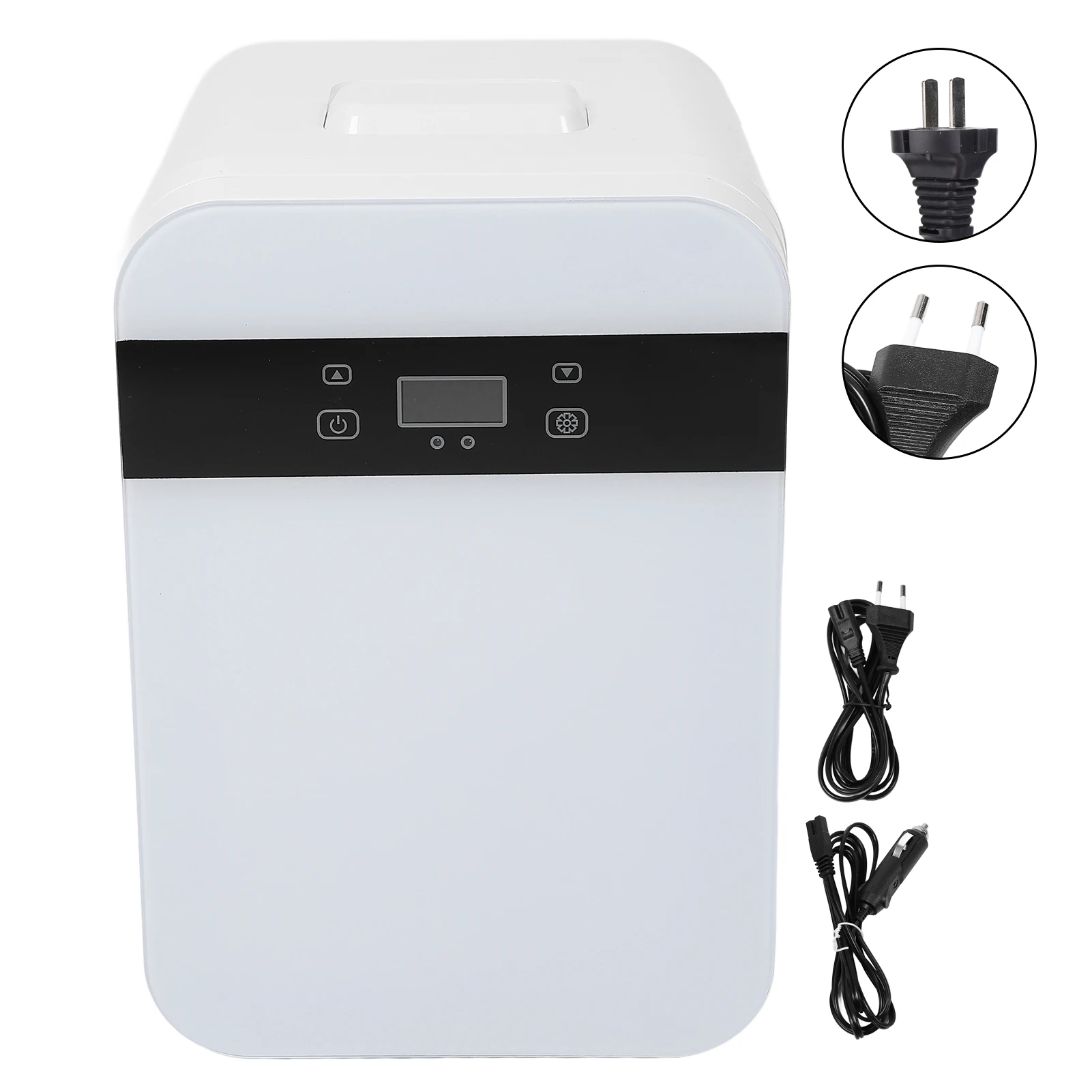 

12L Small Fridge Multifunction Efficient Dual Core Digital Display Silent Portable Refrigerator for Bedroom Car Dorm Office