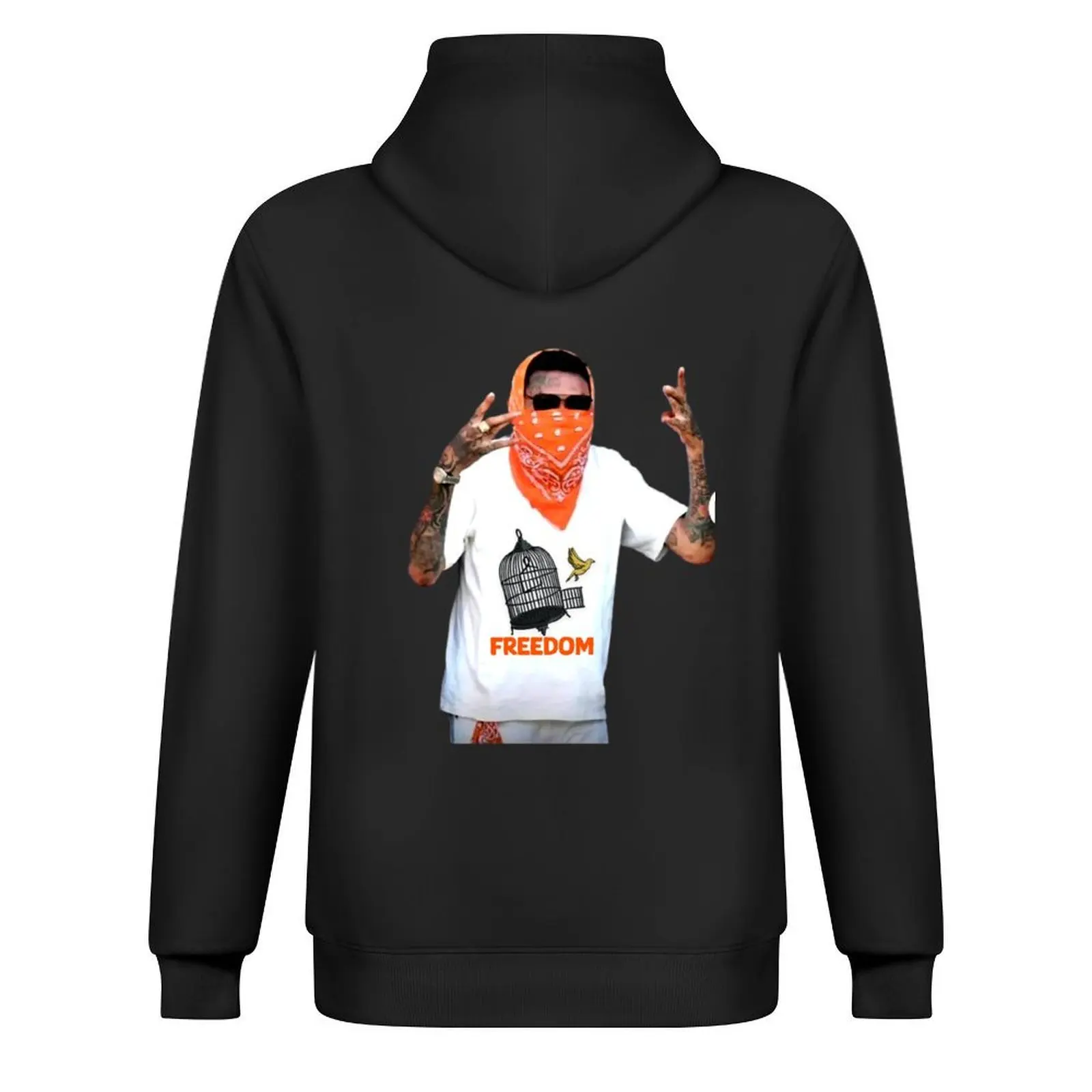 A DI TEECHA AKA VYBZ KARTEL AKA WORLD BOSS ملابس شتوية للرجال ملابس كورية ملابس رجالي مصممة بقلنسوة كبيرة الحجم