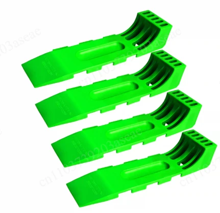 New safety interlocking tire roller skates are used for rollback support ramps for tow sweeper operations