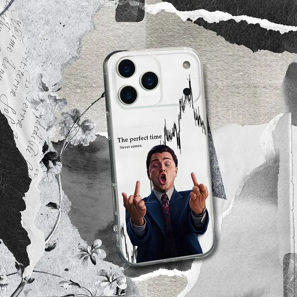 حافظة هاتف W-Wolf Of Wall Street لهاتف iPhone 17,16,15,14,13,12,11 Pro,Max,Plus,X,XS,XR,SE4,E غطاء ناعم شفاف صغير