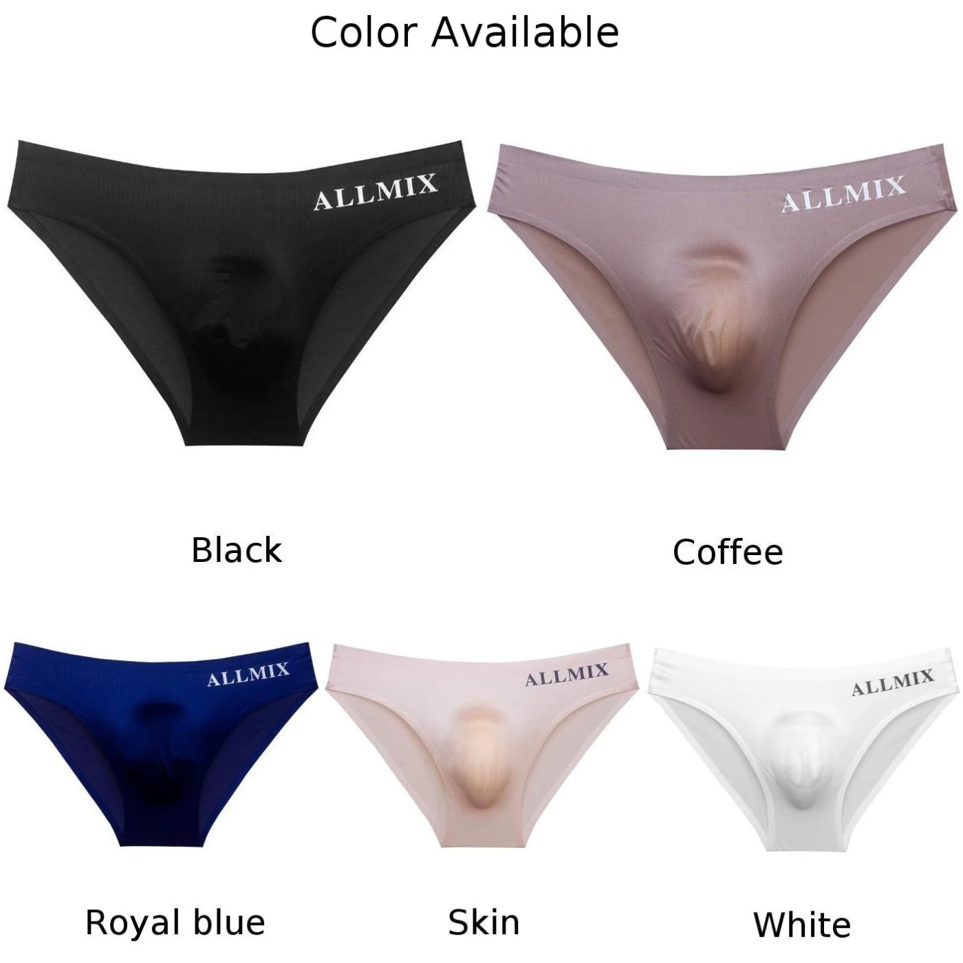 Men Pouch Underpants Seamless Briefs Sexy Thong Bikini Low Waist Swim Beachwear Underwear Pouch Panties Swimwear Lingerie