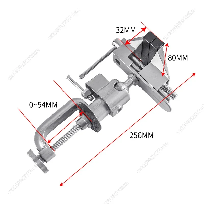 360° Swivel Universal Bench Vise Aluminium Alloy Mini Table Vice Clamp Screw Vise for DIY Craft Machine Fixed Repair Tools