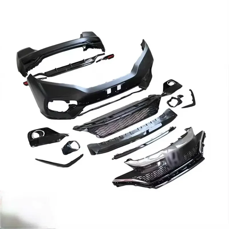 Front and Rear Bumper Side Skirt Spoiler for Honda Fit Body Kit RS Style Accessories for 2004 2005 2006 2007 2008 2009 2010