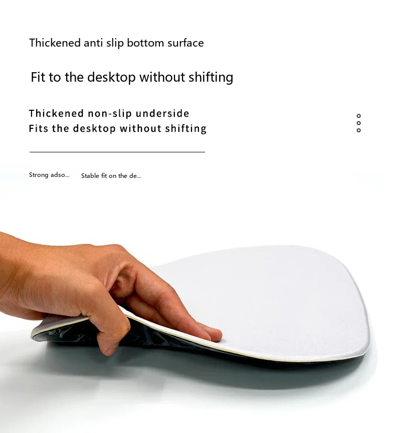 Silikon-Handgelenkauflage für Mauspad, 5 Farben, ergonomische, rutschfeste Schreibtischunterlage, Büro- und Gaming-Unterlage, dicke Unterstützung – Detail 5