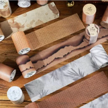 Vintage Washi Tape Set Shadow and Light Style Taśma maskująca dekoracyjna do sztuki DIY Crafts Journal Supplies Planners Scrapbook