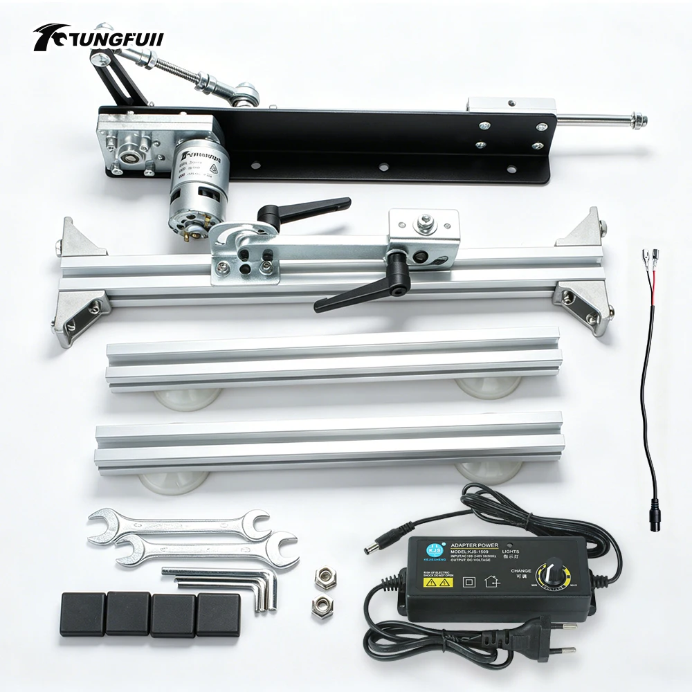 Adjustable Reciprocating Linear Actuator Kit Aluminum Stand DC Telescopic Motor Auto Back Forth Motion For DIY Automation Device view 5