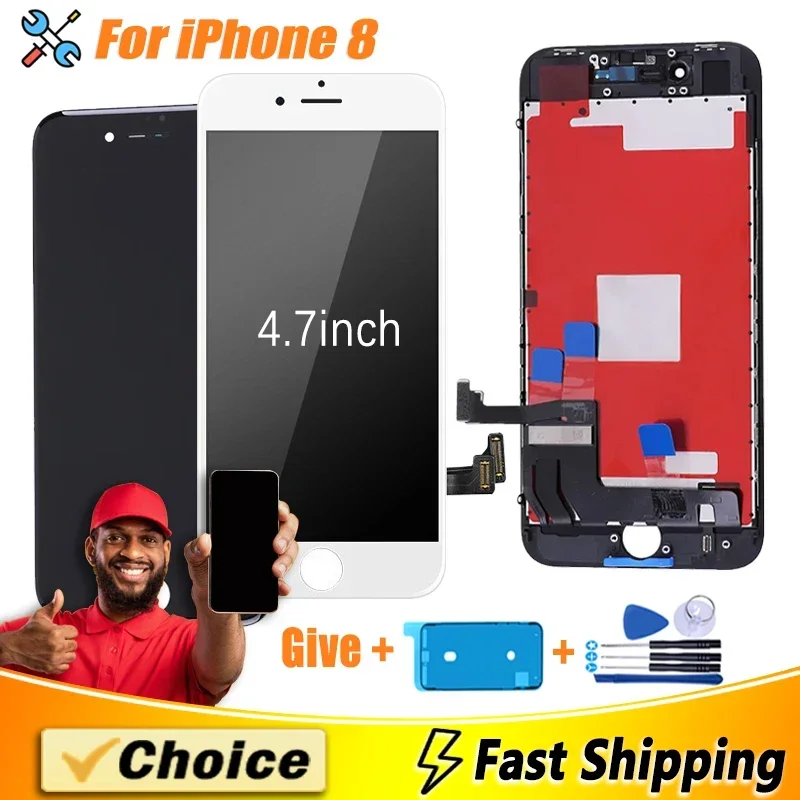 

AAAA Grade For iPhone 8 LCD Perfect 3D Touch Screen Digitizer Assembly For iPhone 8 Display Screen Repair Replacement