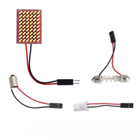 Car Interior Roof Light T10 W5W C5W C10W Festoon 3 Adapter Base 4014 30/54/117SMD LED Bulbs Car Dome Reading Trunk Lamps