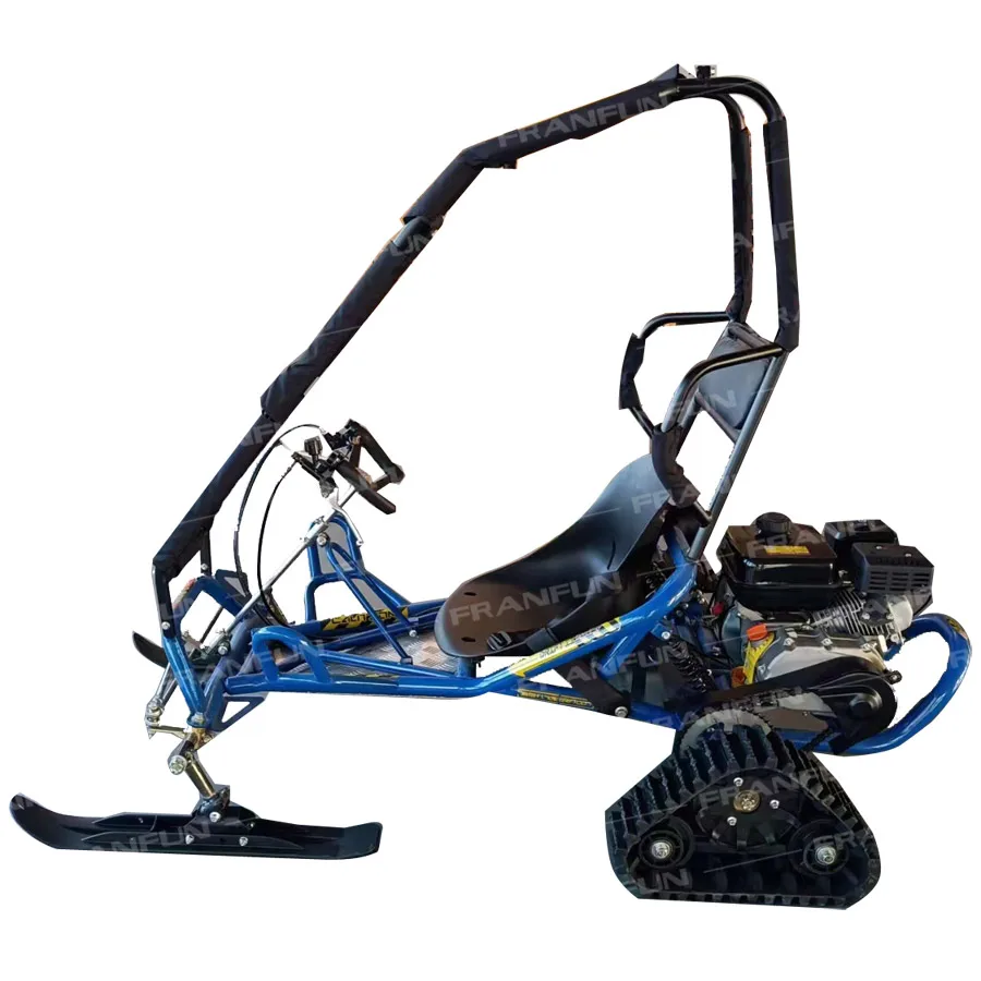 196cc 4-колесный 4-тактный лыжный картинг Бензиновый мини-лыжный картинг с крышей