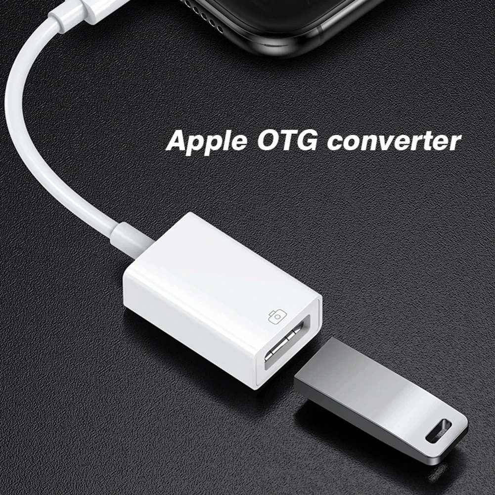 For iOS To USB OTG Converter For iPhone 16 15 14 13 12 11 Pro Max Type C Adapter Cable  For Xiaomi Samsung Huawei U Disk Camera