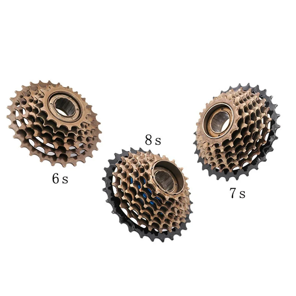 MTB Road Bike 6/7/8 Speed Freewheel 13/14-28T Screw On Freewheel  Bicycle Cassette For-Shimano Position Bicycle Parts