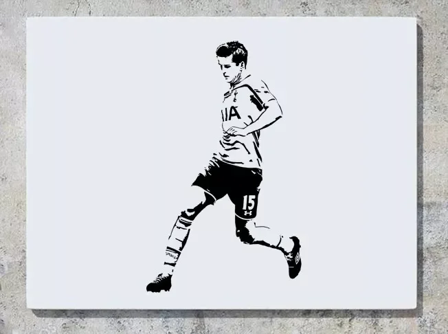 

Removable FOOTBALLER SOCCER football player star Eric Dier Wall Sticker Decal Decor Vinyl Art self-adhesive