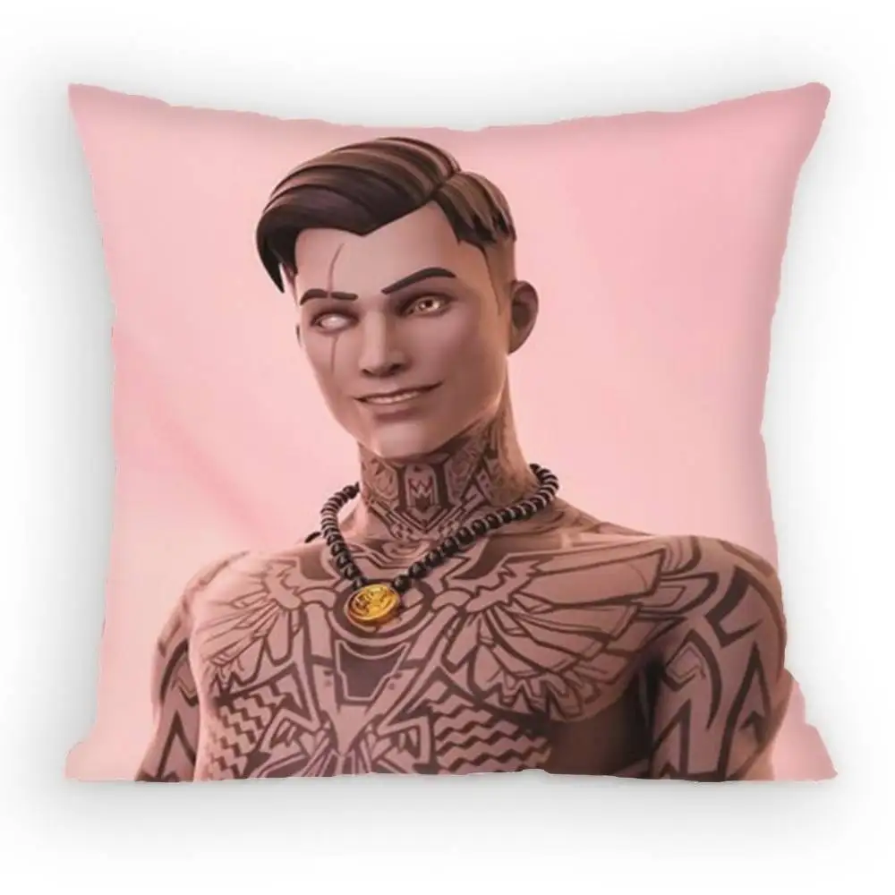 Game Fortnite Midas Pillow Case Anti-dustmite Pillowcase Invisible zipper silky Sofa cushion cover for bedroom