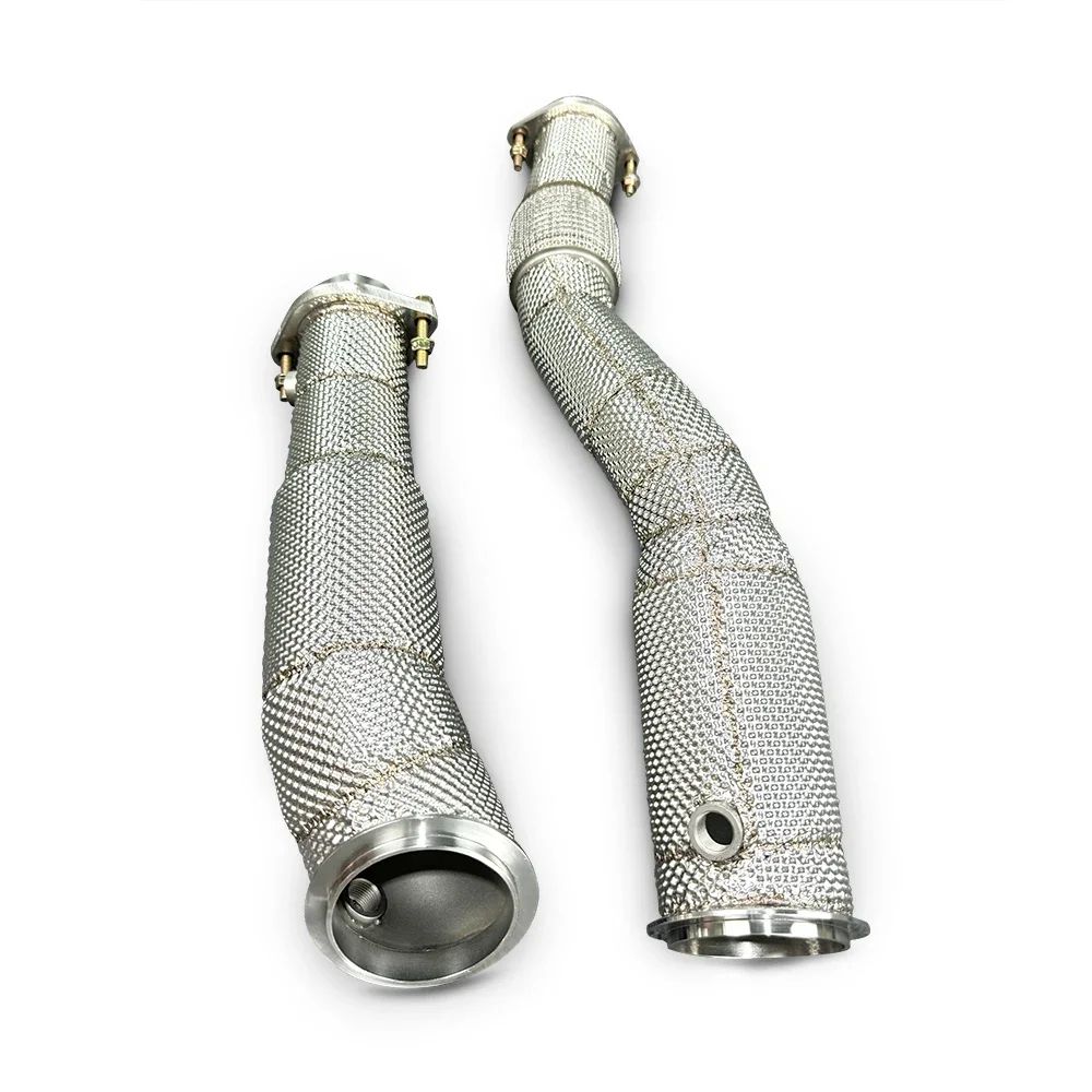 HEO Replacement Header Downpipe With Resonator Assembly For BMW S55 3.0T G80 M3 G82 M4 Aftermarket Exhaust Component