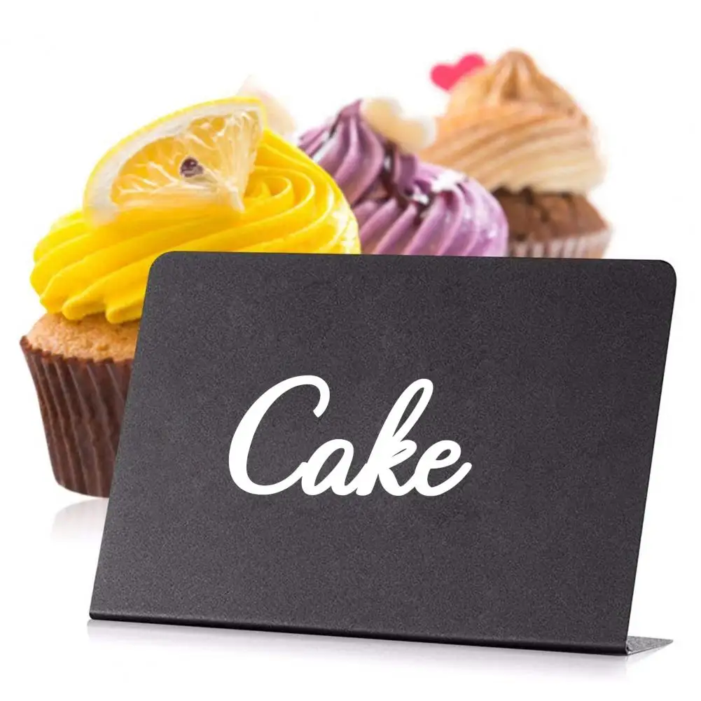 1 Set Mini Chalkboard Signs L-shaped Small Blackboard Set Erasable Message Board Tabletop Chalkboard Signs For Home Office Store